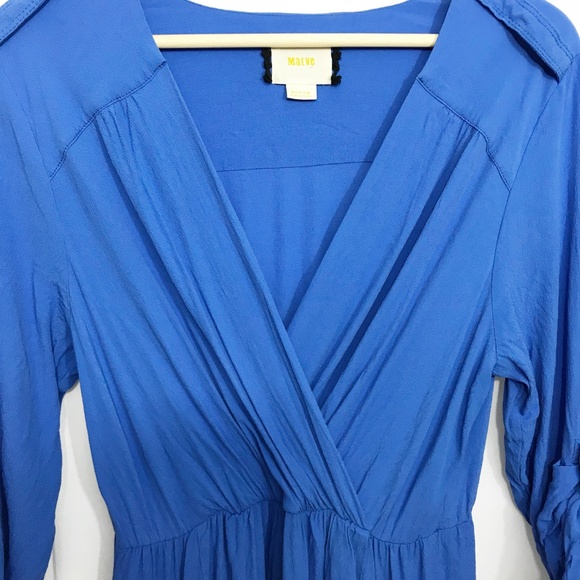 Anthropologie Maeve Crepe Wrap Dress - Picture 5 of 8
